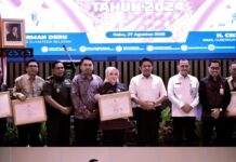 Bupati Mura Terima Penghargaan Paritrana Award Tahun 2024 Tingkat Kabupaten Kota